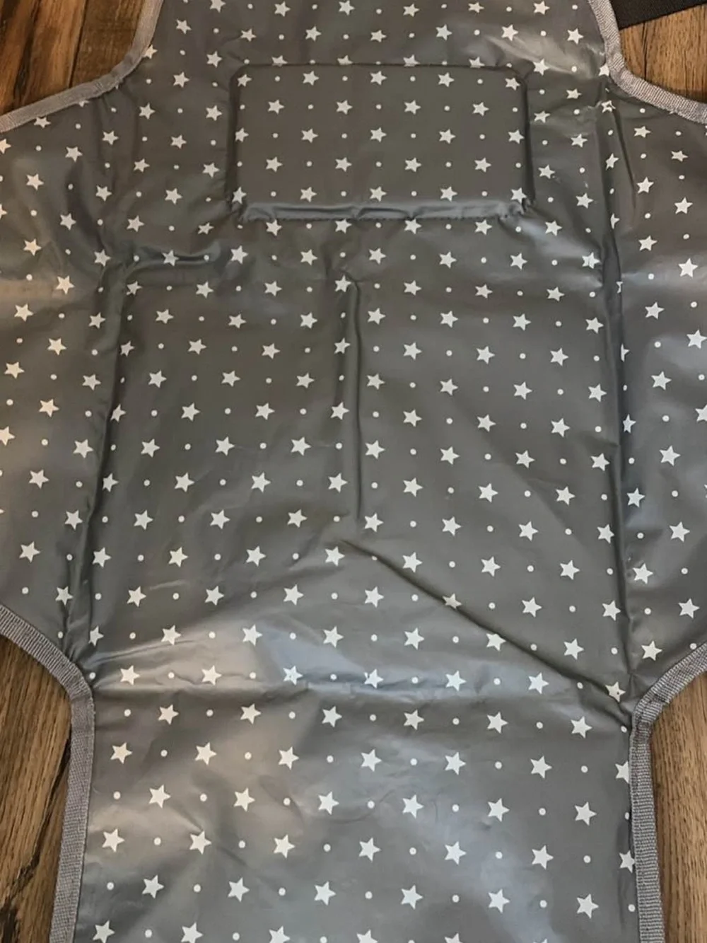 Gray Quilted diaper bag and changing pad